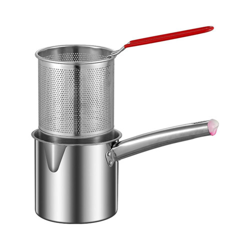 Deep Fryer Pot Stainless Steel Multipurpose 1 Large 1