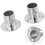 Steel Wardrobe Bracket Flange Rail Socket 2 pcs 4