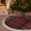 Christmas tree skirt plaid 36 inch 8