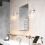 Light Brushed Brass Wall Sconce Set of 2 2
