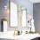 Light Brushed Brass Wall Sconce Set of 2 4