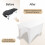 Pcapzz lash bed cover white stretchy fitted 6 ft 5
