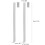 Wreath Hanger for Front Door 15 Inch 2 Pack White 3