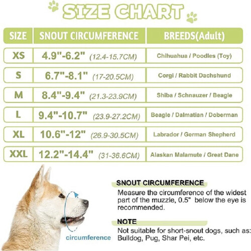 Soft Dog Muzzle Breathable Mesh Adjustable Reflective Large 1