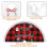 Christmas tree skirt plaid 36 inch 6