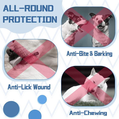 Soft Dog Muzzle Breathable Mesh Adjustable Reflective Large 2