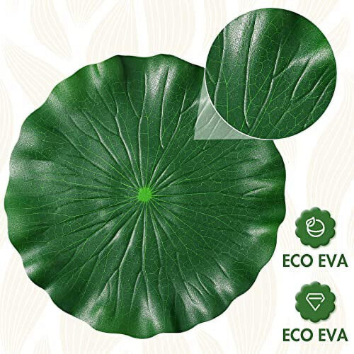 Artificial Floating Foam Lotus Leaves 24 pcs 4 sizes 2