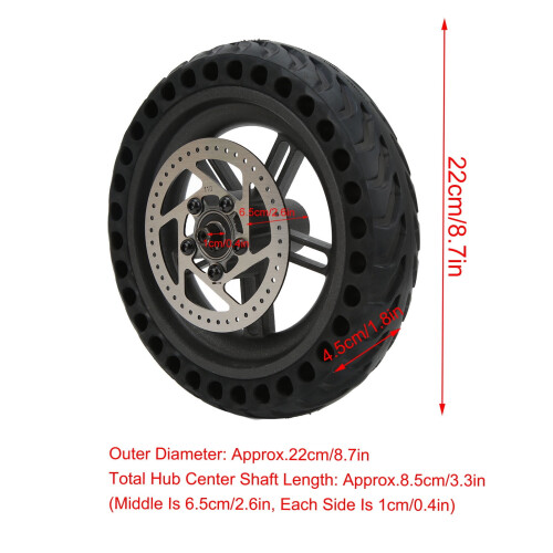 Electric Scooter Rear Wheel Assembly 8.5 Inch Solid Tire 1