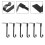 Christmas stocking holder for mantel 6-pack non-slip 2