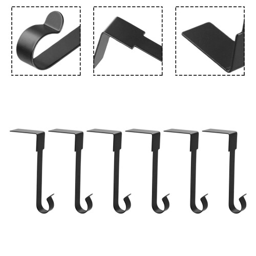 Christmas stocking holder for mantel 6-pack non-slip 1
