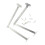 Stainless Steel Folding Pull Rod Cabinet Support 2PCS 3