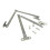 Stainless Steel Folding Pull Rod Cabinet Support 2PCS 4