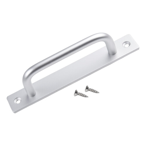 Aluminum Barn Door Handle Sliding Hardware Silver 2