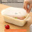Black plastic reusable lunch container 6