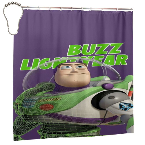 Buzz Lightyear shower curtain polyester 72 x 72 inches 1