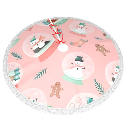 Christmas Tree Skirt 48 Inch Rustic Holiday Decor 2