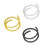 Stainless Steel Spiral Nose Ring Stud 3 pcs 4