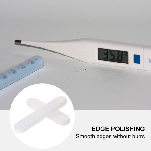 Thermometer Storage Box Plastic 2 pcs 14.5x3x1.5 cm 1