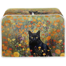 Coffee Print Toaster Cover 4-Slice Wide Slot