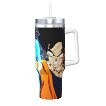 Dragon Ball Z tumbler stainless steel 40 oz with handle and
