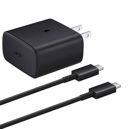 Samsung 45W Super Fast Charger with USB-C Cable 3FT Black 1