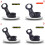 Jacenvly Bicycle Riser Stem Black 1-inch Extension 1