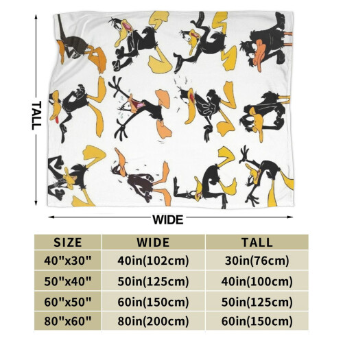 Daffy Duck plush throw blanket for sofa bedroom 2