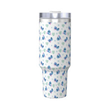 Stitch Tumbler Stainless Steel 40 oz with Handle and Straw