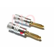 50 kpl 24K kultainen liitin kaiutinjohtoon 4 mm banaanipistoke