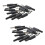 Black Plastic DC Power Plug Jack Connector 2.1x5.5mm 20 pcs 1