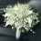 White Artificial Wedding Bouquet with Pearls 1