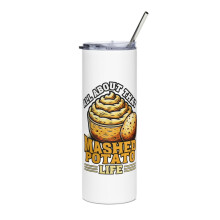 Thanksgiving tumbler white slim 20 oz