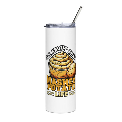 Thanksgiving tumbler white slim 20 oz