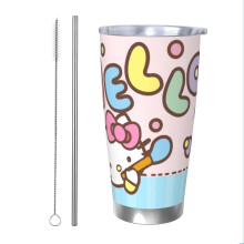 Hello Kitty insulated tumbler cup 20 oz stainless steel