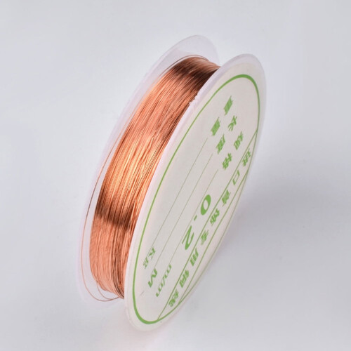 Copper wire nail art line 0.2mm rose gold 1