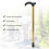 Adjustable Folding Walking Stick Aluminum Portable 5-section 7
