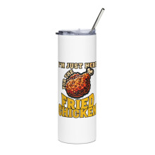 Fast Food Lover Slim Tumbler White 20 oz