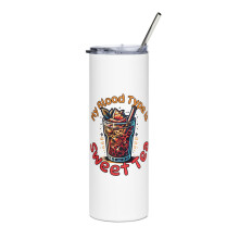 Sweet Tea Lover Slim Tumbler White 20 oz