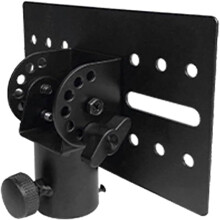 DJ Speaker Stand Adapter Top Cap Rotatable Metal 35mm Black