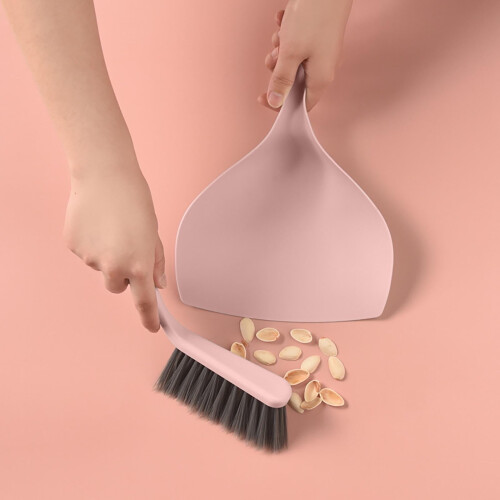 Jacenvly desktop dustpan set plastic small 1-piece