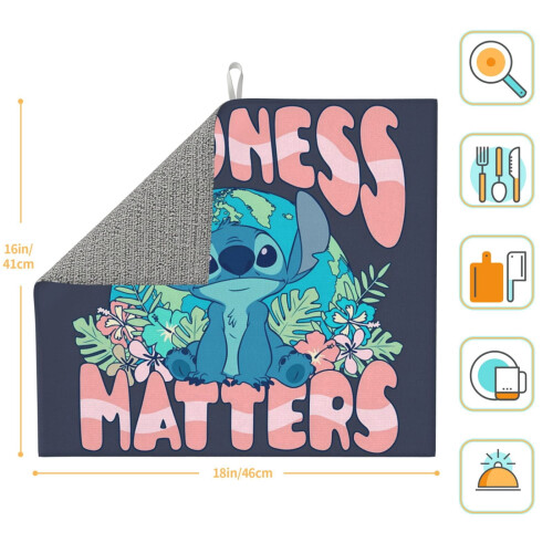 Dish Drying Mat Suede Non-slip 24x18 Inch 2