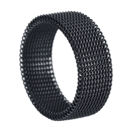 Jacenvly titanium steel woven ring 8mm US size