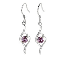 Women's Rhinestone Drop Earrings for Wedding 1 Pair