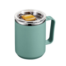 Insulated Stainless Steel Coffee Cup Green 450ml
