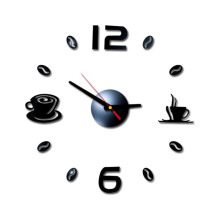 3D Roman numeral acrylic mirror wall clock sticker