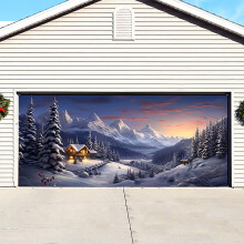 Christmas garage door banner 7x16 ft and 6x13 ft