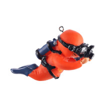 Blue diver decorative ornament for fish tanks 1 pc