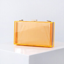 Striped Colorful Party Handbag with Chain 1 Pc