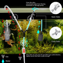Airline Tubing Aquarium Air Pump Accessories for Fish Tank with Air Stones, Check Valves, Suction Cups and Connectors
