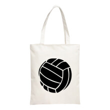 Canvas Shoulder Bag Double-Sided Sports Print 1 Pc